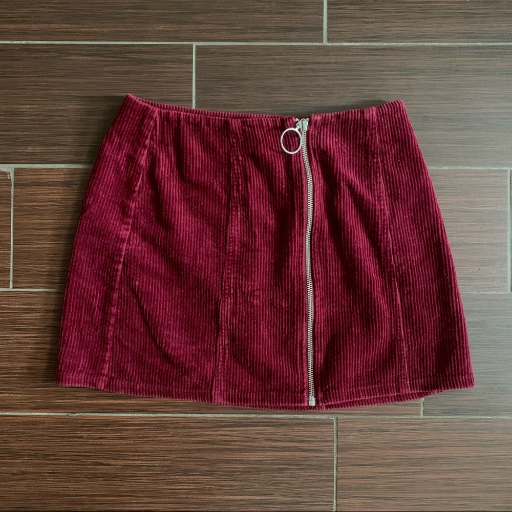 Red Velvet Mini skirt